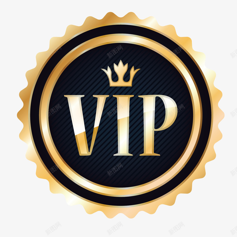 VIP矢量图eps免抠素材_88icon https://88icon.com vip素材 会员 创意素材 渐变 矢量创意 质感金属 金属 金属素材 金属色 金色创意 高贵 矢量图