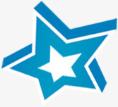 不规则蓝色立体五角星png免抠素材_88icon https://88icon.com 不规则 五角星 立体 素材 蓝色