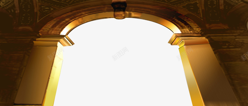 门png免抠素材_88icon https://88icon.com 大气 豪门 黄金 黄金门