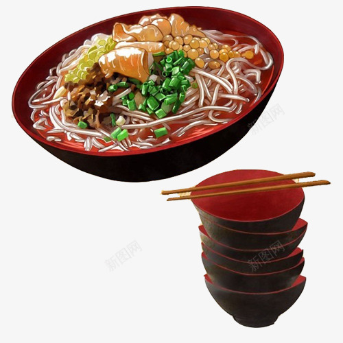 牛肉面手绘画片psd免抠素材_88icon https://88icon.com 大碗 手绘画 牛肉面 筷子 葱花 面条 麻辣面