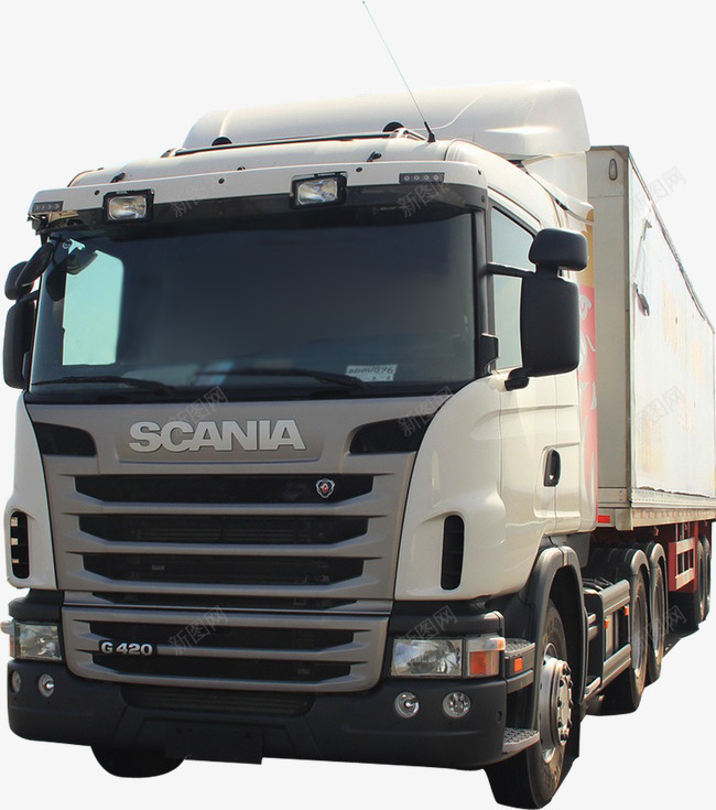卡车png免抠素材_88icon https://88icon.com SCANIA 卡车 大型车辆 灰色