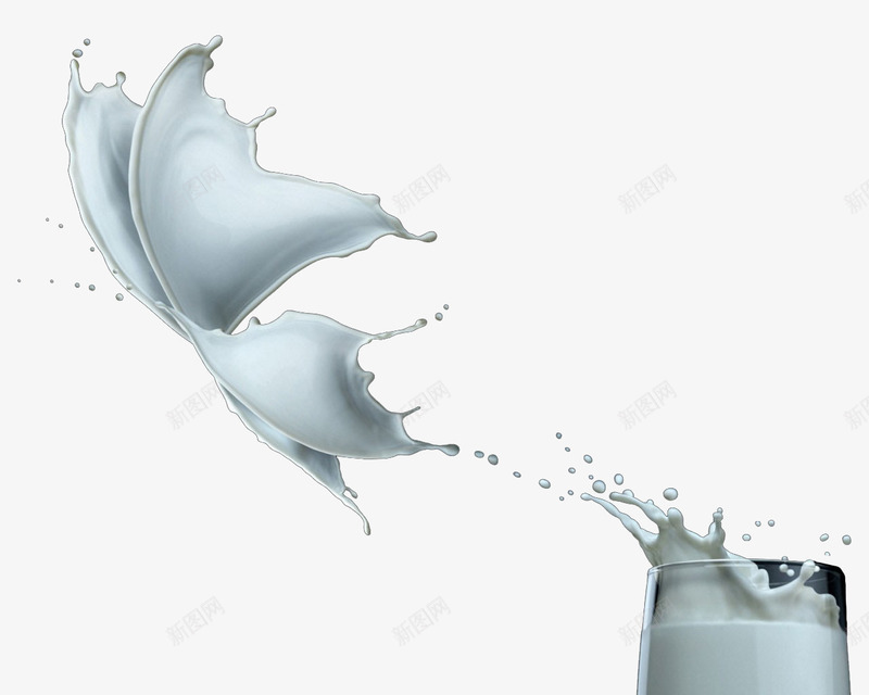 牛奶蝴蝶psd免抠素材_88icon https://88icon.com 优雅 大气 清新 美观