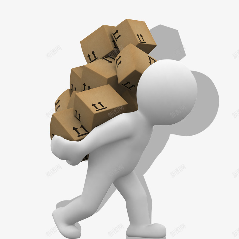 3D小人png免抠素材_88icon https://88icon.com 3D 3D小人 互联网 企业文化 团队 搬箱子的小人 电商网购物流流程图 电子商务 科研