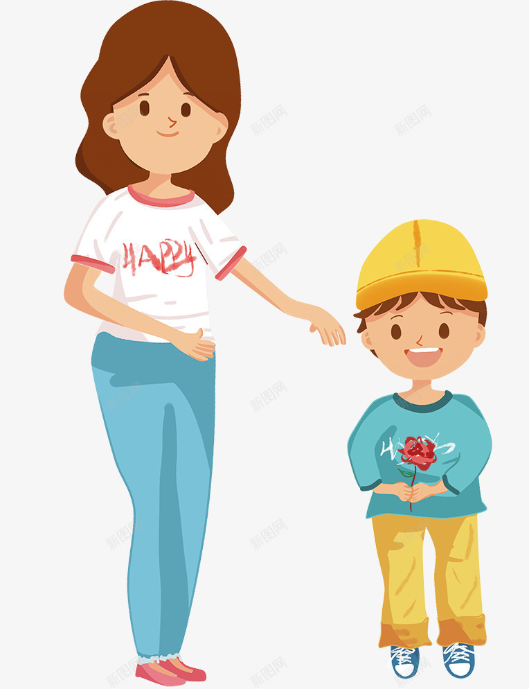 手绘可爱插画装饰插图母亲节给妈png免抠素材_88icon https://88icon.com 可爱插画 妈妈 手绘 手绘可爱插画装饰插图母亲节给妈妈送花免费下载 母亲节 装饰插图 送花
