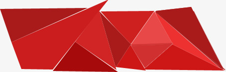 喜庆红色不规则立体图案png免抠素材_88icon https://88icon.com 不规则 喜庆 立体图 红色