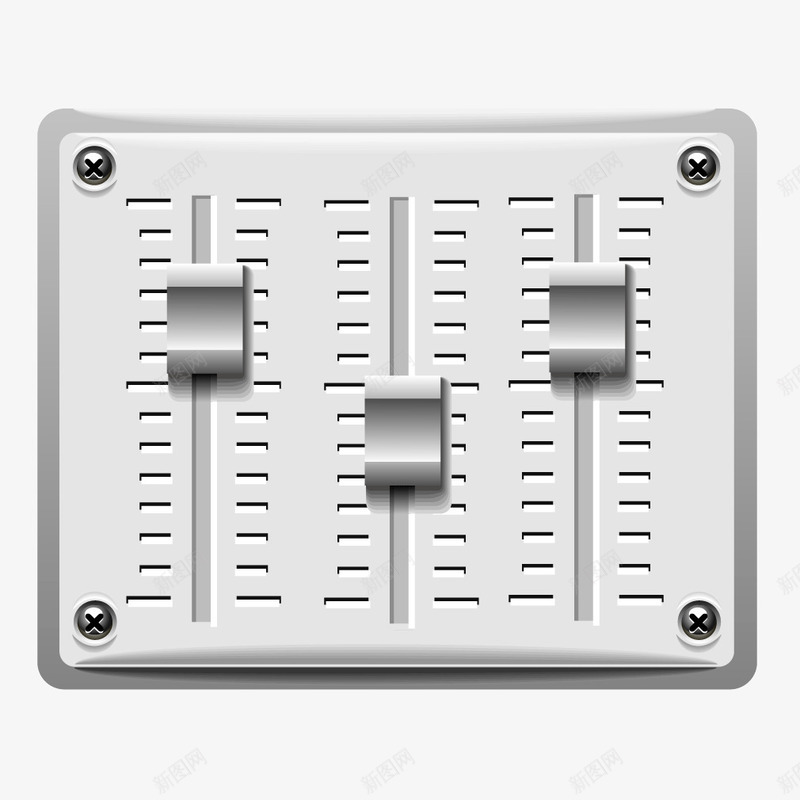 灰色渐变质感滑块开关矢量图ai免抠素材_88icon https://88icon.com 开关 渐变 滑块 灰色 质感 矢量图
