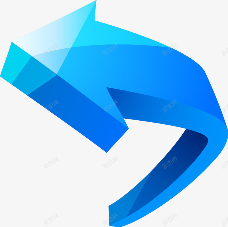 彩色3D箭头矢量图ai免抠素材_88icon https://88icon.com 3D 彩色 箭头 矢量图