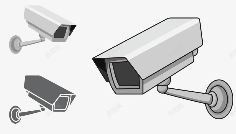 手绘灰色监控探头png免抠素材_88icon https://88icon.com 卡通探头 手绘 灰色 监控 监视器 监视探头 监视摄像头