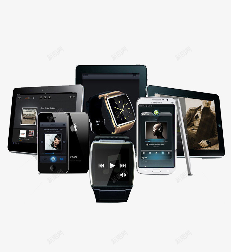 儿童电话手表手机png免抠素材_88icon https://88icon.com 喜越 智能手表 男女手表 蓝牙插卡 银灰色