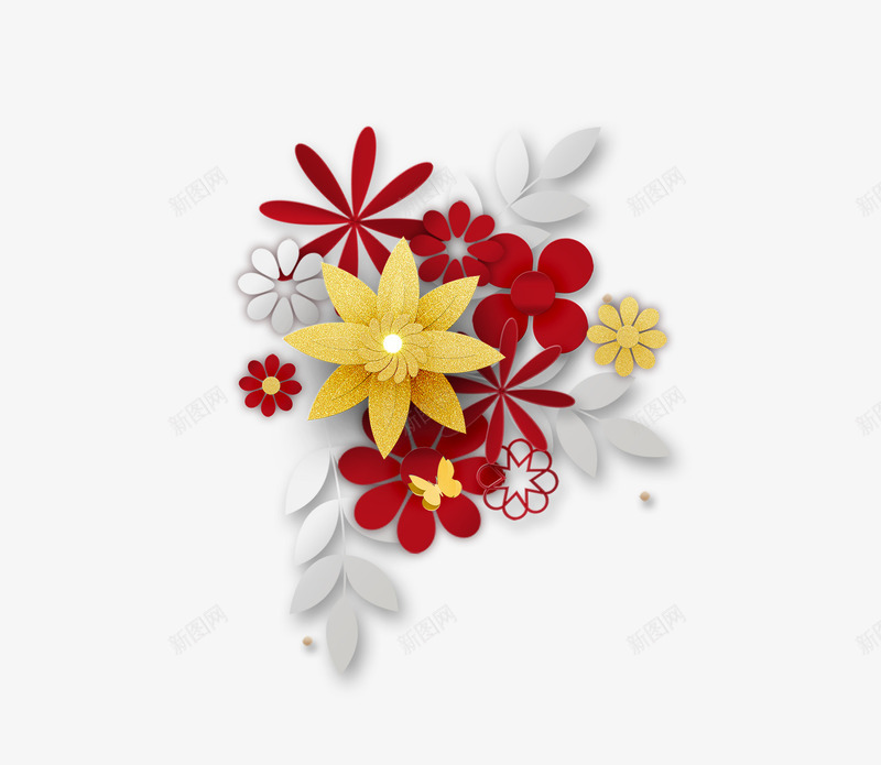 3D微立体创意花朵装饰png免抠素材_88icon https://88icon.com 3D剪纸 3D微立体 3D微立体花朵 3D新式 3D新式背景 3D立体纸雕 3D视觉效果