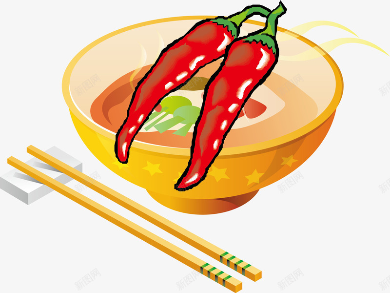 香辣牛肉面矢量图ai免抠素材_88icon https://88icon.com 小麦 牛肉面 辣椒 面粉 矢量图