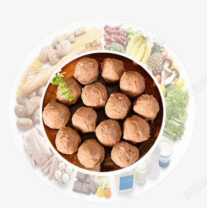 一盘牛肉丸子png免抠素材_88icon https://88icon.com 丸子 产品实物 牛肉丸子 食物