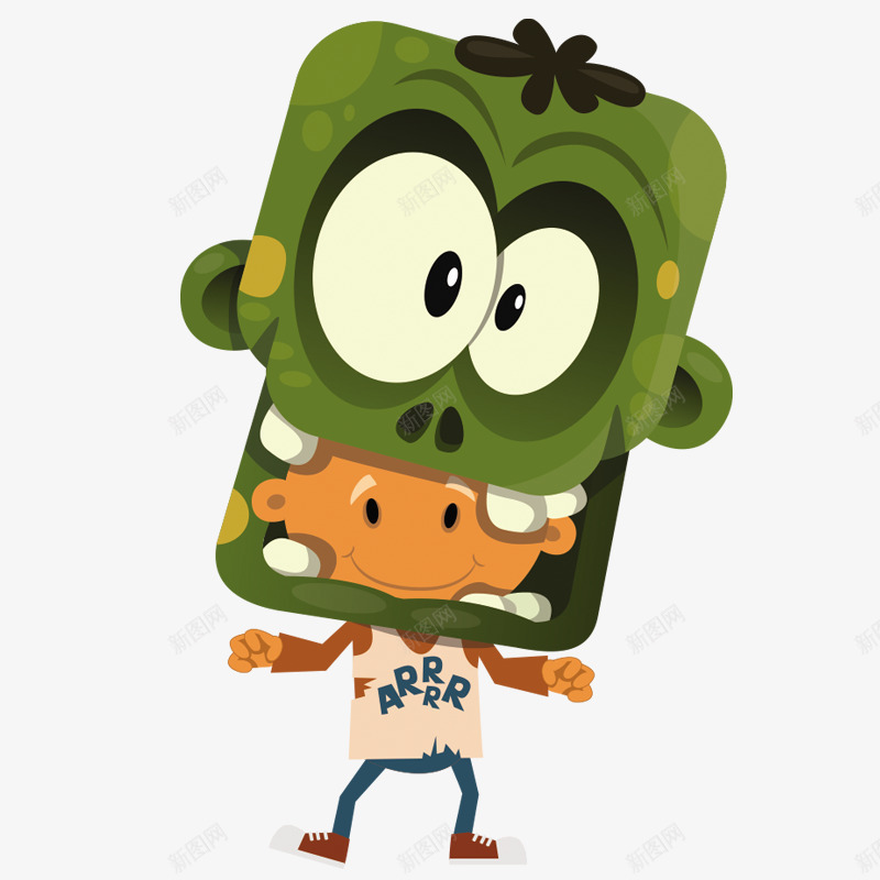 万圣节卡通形象png免抠素材_88icon https://88icon.com 儿童 搞怪 男孩