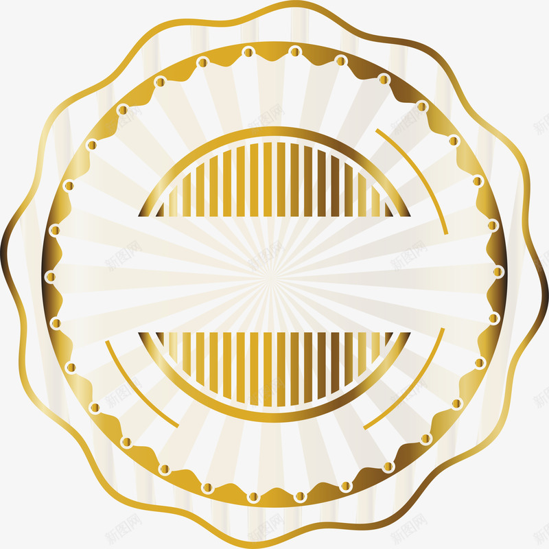 金色闪耀徽章png免抠素材_88icon https://88icon.com 光束 勋章 品质 梦幻标志 装饰图案 金色徽章 闪耀标志