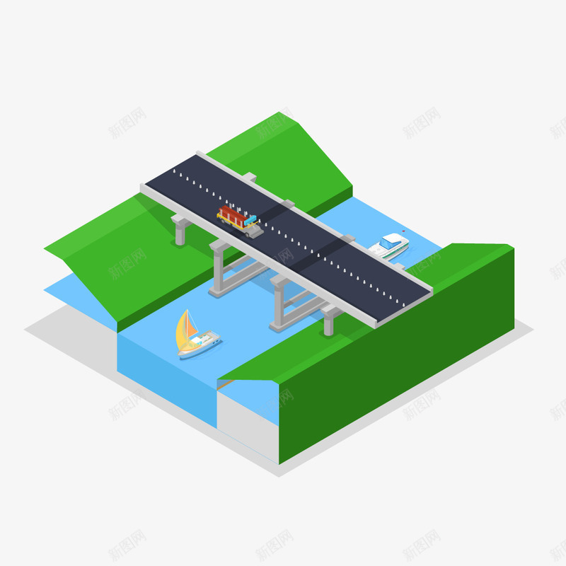 城市立交立体3D地标建筑png免抠素材_88icon https://88icon.com 3D建筑设计 城市立交 手绘房屋卡通装饰 立交桥 简约 简约3D模型房屋 简约地标建筑