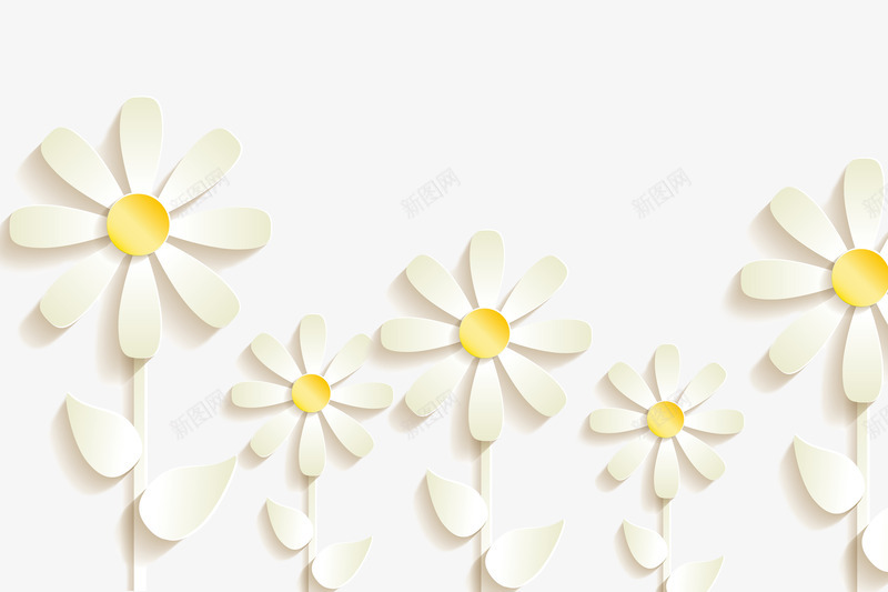 白色浮雕立体花png免抠素材_88icon https://88icon.com 3d立体花 浮雕 白色 立体 花朵