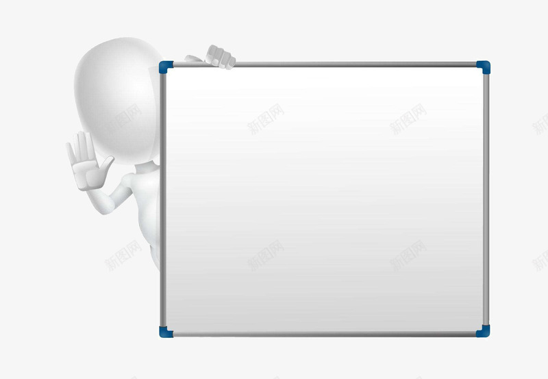 3d小人手拿白板图案png免抠素材_88icon https://88icon.com 3d 可爱风格 图案 小人 手拿白板 招手 装饰