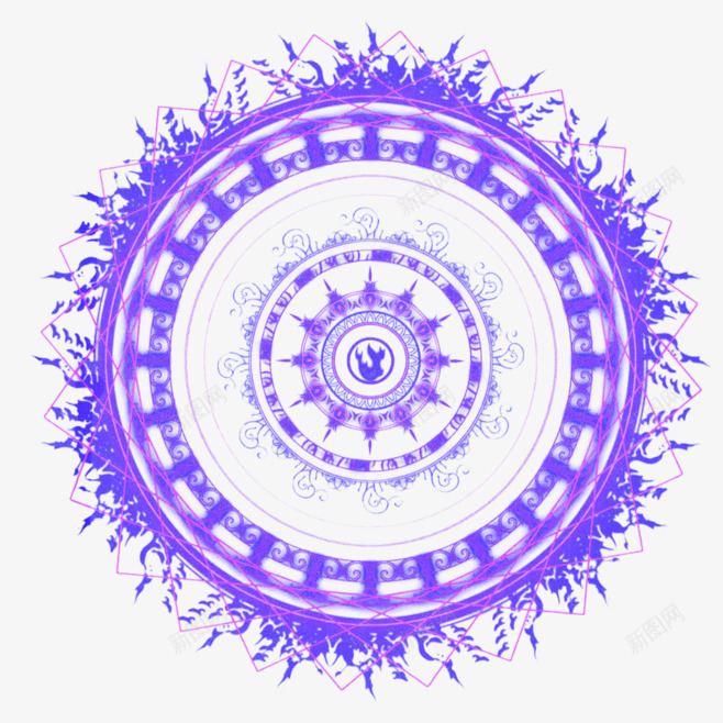 紫色清新花圈不规则图形png免抠素材_88icon https://88icon.com 不规则图形 免抠PNG 清新 紫色 花圈