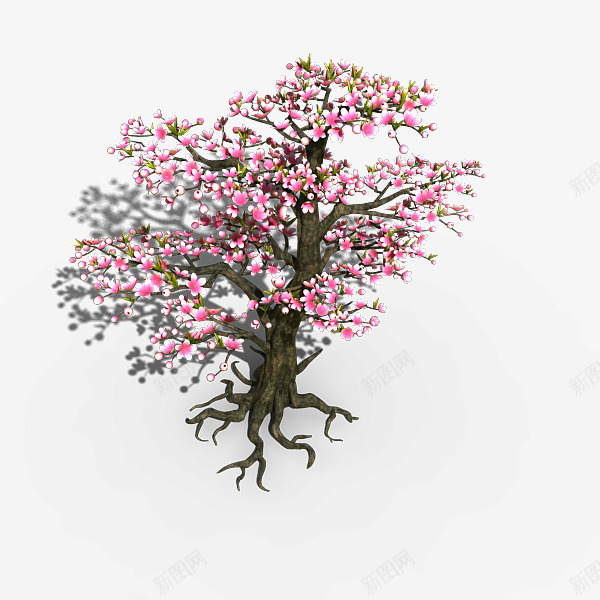 游戏中的桃花树png免抠素材_88icon https://88icon.com 3D树木 树木 游戏 游戏场景 游戏树 电子游戏