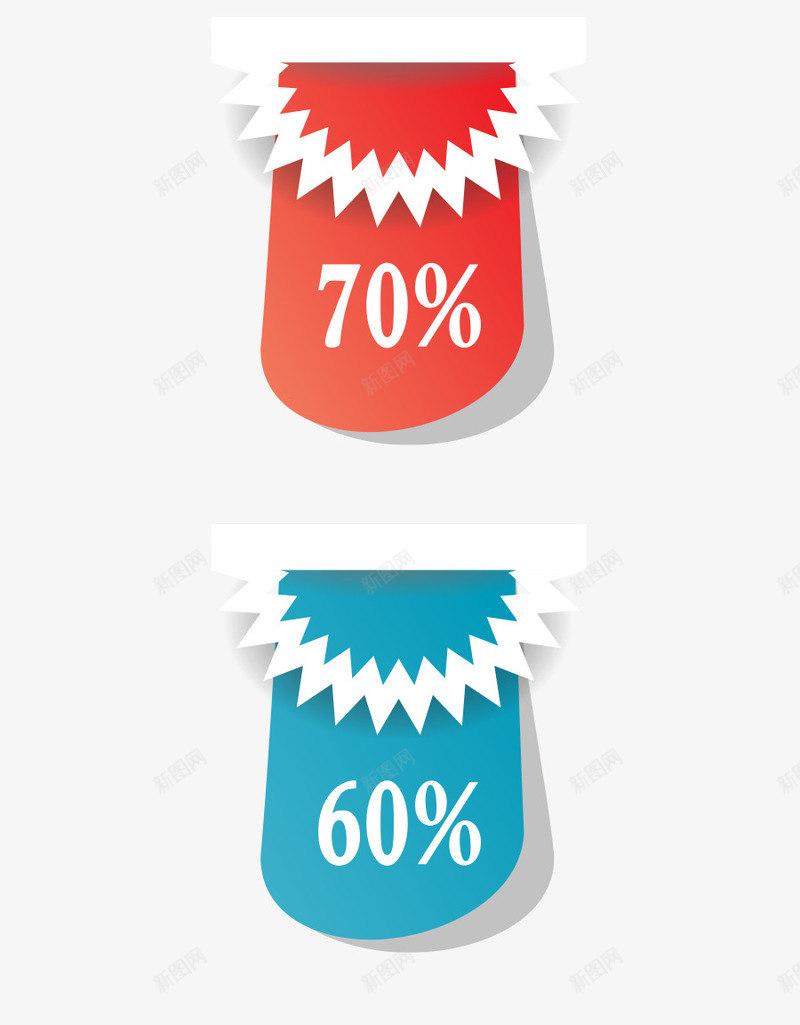 标签多色不规则形状打折png免抠素材_88icon https://88icon.com 不规则形状 多色 标签