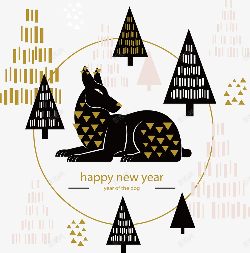 创意剪纸狗形象海报矢量图ai免抠素材_88icon https://88icon.com 创意剪纸 狗年 狗年快乐 狗形象 矢量png 矢量图