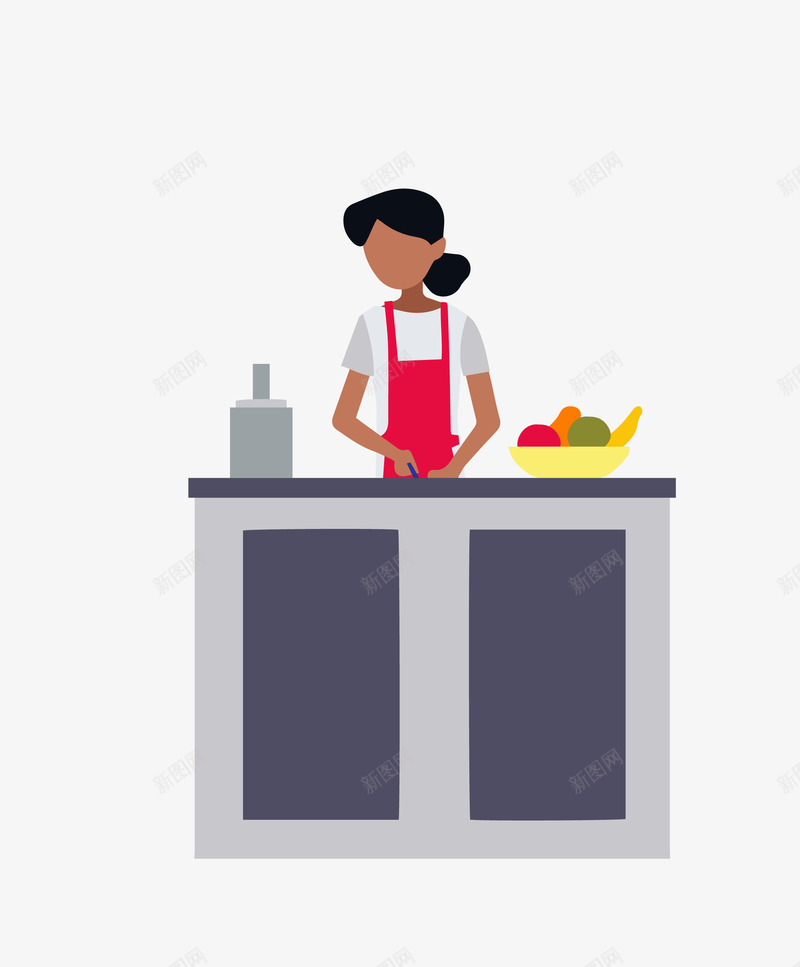 厨房做饭png免抠素材_88icon https://88icon.com 做饭 切菜 厨房 矢量素材