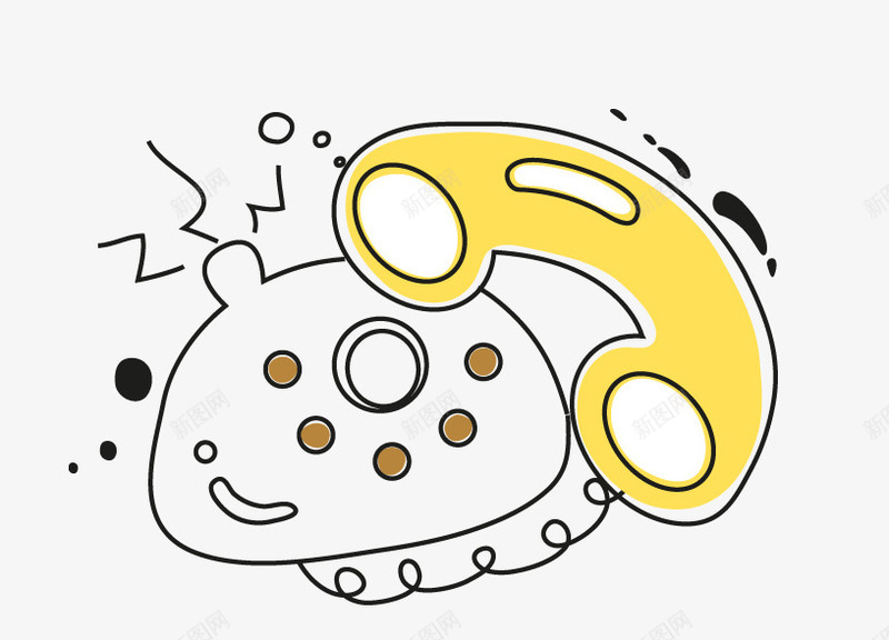 清新卡通电话png免抠素材_88icon https://88icon.com 卡通 卡通电话 清新电话 电话 电话机