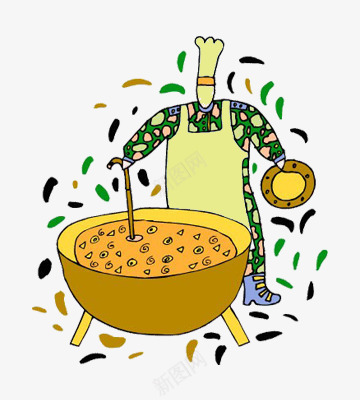 卡通厨师煮饭png免抠素材_88icon https://88icon.com 厨师 厨房 煮饭 美食