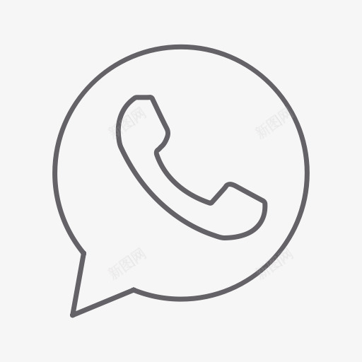 聊天通信消息移动谈电话Whatpng免抠素材_88icon https://88icon.com Chat WhatsA communication message mobile talk telephone whatsapp 消息 电话 移动 聊天 谈 通信