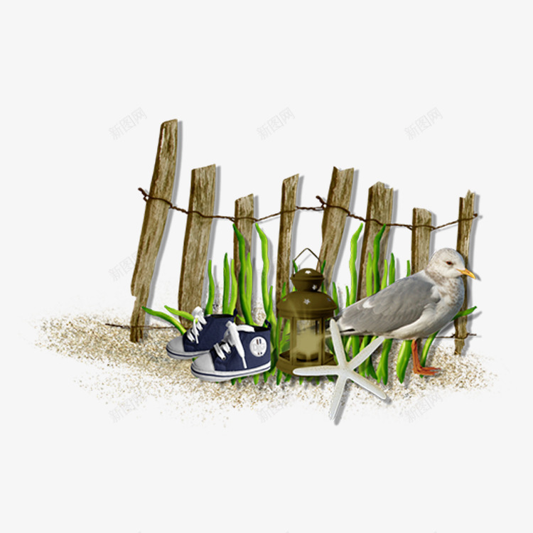 手绘篱笆psd免抠素材_88icon https://88icon.com 围栏 手绘 栅栏 篱笆
