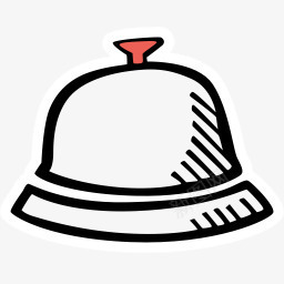 简笔画闹铃png免抠素材_88icon https://88icon.com 卡通铃铛 白色铃铛 简笔画