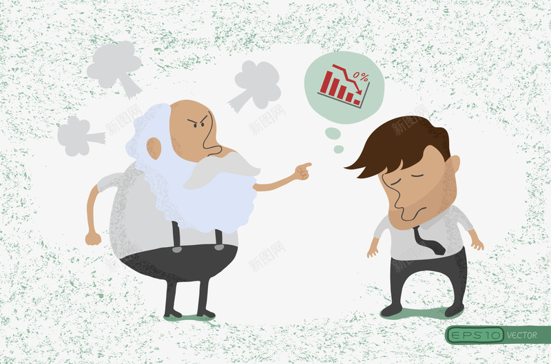 被老板训斥的上班族矢量图eps免抠素材_88icon https://88icon.com 上班族 扁平化 生气骂人 矢量图 矢量素材 老板训斥 责怪