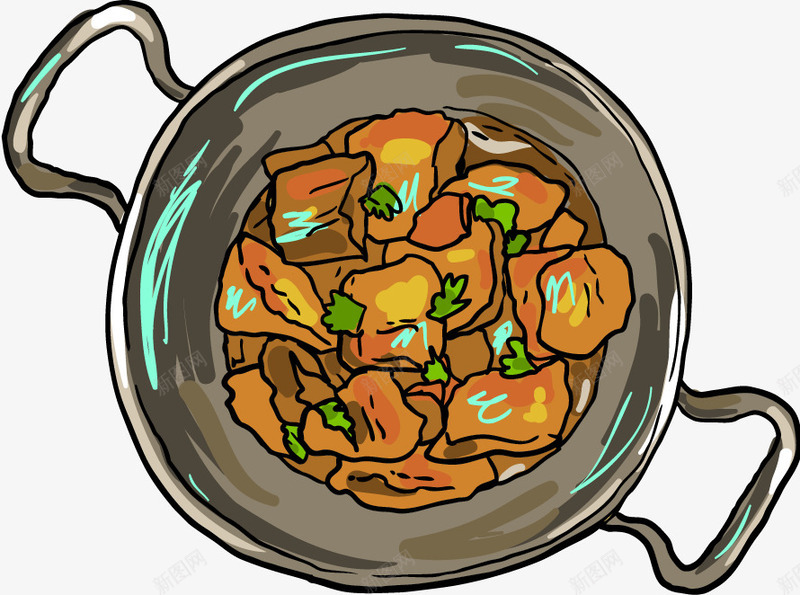 印度料理插画元素png免抠素材_88icon https://88icon.com 印度料理 特色风味 调料