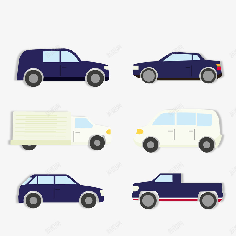 扁平化车辆png免抠素材_88icon https://88icon.com 交通工具 卡通汽车 小车 扁平化车辆 背景装饰