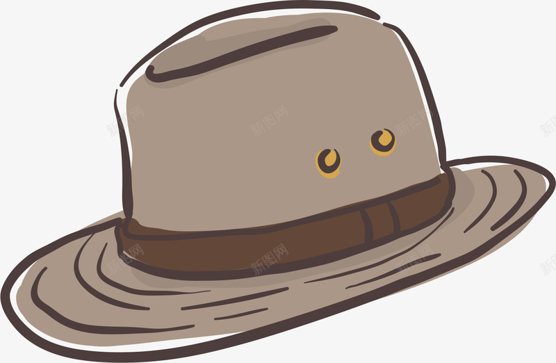 户外露营装备png免抠素材_88icon https://88icon.com 卡通 帽子 彩绘