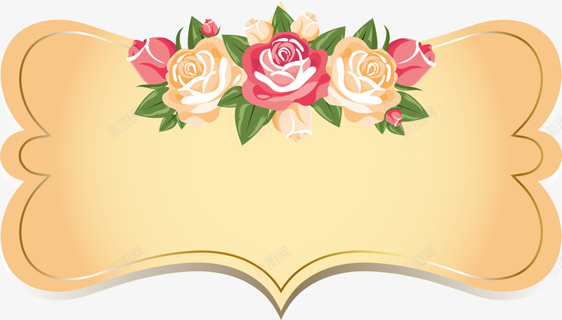 黄色简约花朵框架png免抠素材_88icon https://88icon.com 免抠PNG 框架 简约 花朵 花边 边框纹理 鲜花 黄色