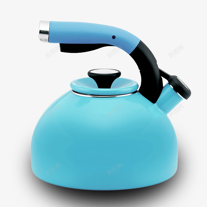 手提式蓝色家用水壶psd免抠素材_88icon https://88icon.com 家电用品 小巧水壶 手提式水壶 蓝色水壶