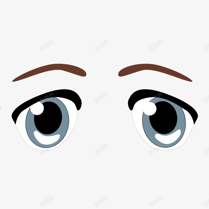 卡通眼睛眉笔痕迹png免抠素材_88icon https://88icon.com 卡通 痕迹 眉笔 眉笔痕迹 眼睛 矢量素材