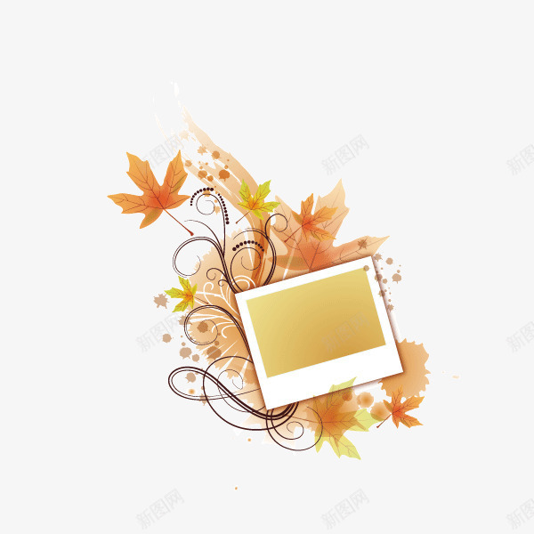 文案背景元素花纹相片纸暖png免抠素材_88icon https://88icon.com 文案背景元素 暖色调 相片纸 秋叶 花纹