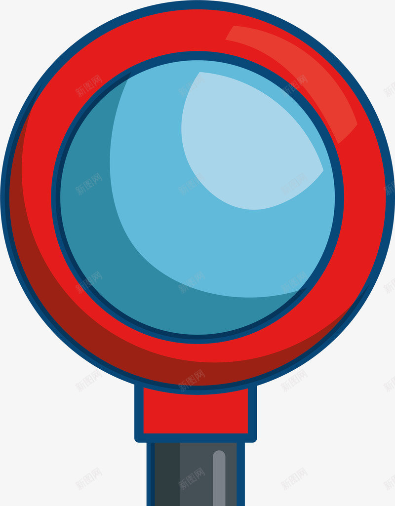 蓝色卡通放大镜png免抠素材_88icon https://88icon.com 免抠PNG 卡通 放大镜 玩具 童趣 蓝色 装饰图案