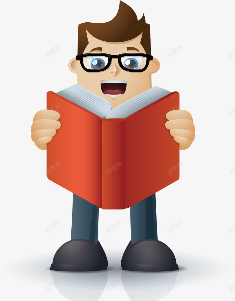 看书的老板png免抠素材_88icon https://88icon.com 卡通 商户 批发商 批发商扁平 批发商行 老板