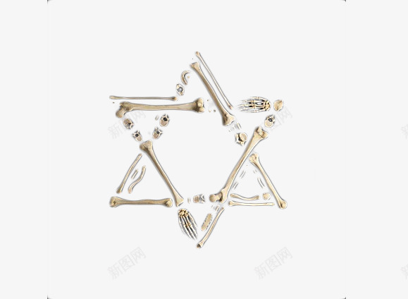 五角星骨骼拼图png免抠素材_88icon https://88icon.com 五角星 人体骨骼 拼图 装饰物 骨骼