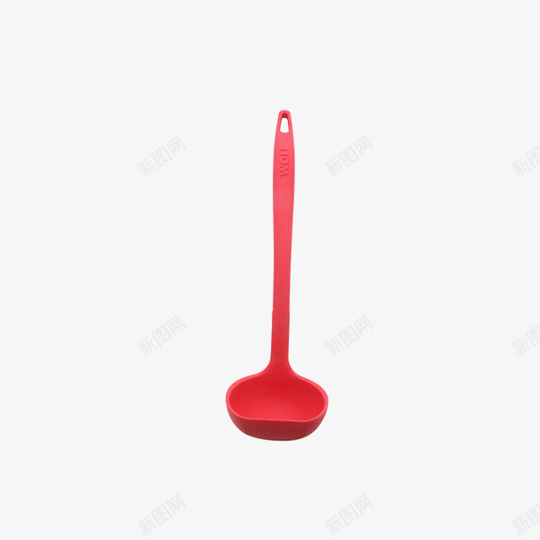 德国厨具不粘锅专用硅胶汤勺红色png免抠素材_88icon https://88icon.com 不粘锅材料 产品实物 天然材料 炒菜勺 耐高温