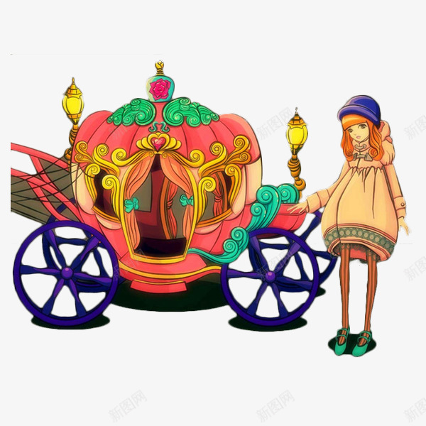 卡通南瓜马车png免抠素材_88icon https://88icon.com Cinderella 南瓜马车 卡通 复古 插画 格林童话 灰姑娘 灰姑娘南瓜马车 灰姑娘手绘 辛德瑞拉