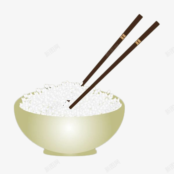 手绘白色瓷碗蒸米饭png免抠素材_88icon https://88icon.com 主食 手绘 瓷碗 白米饭 白色米饭 白饭 筷子 米饭 蒸米饭 食物