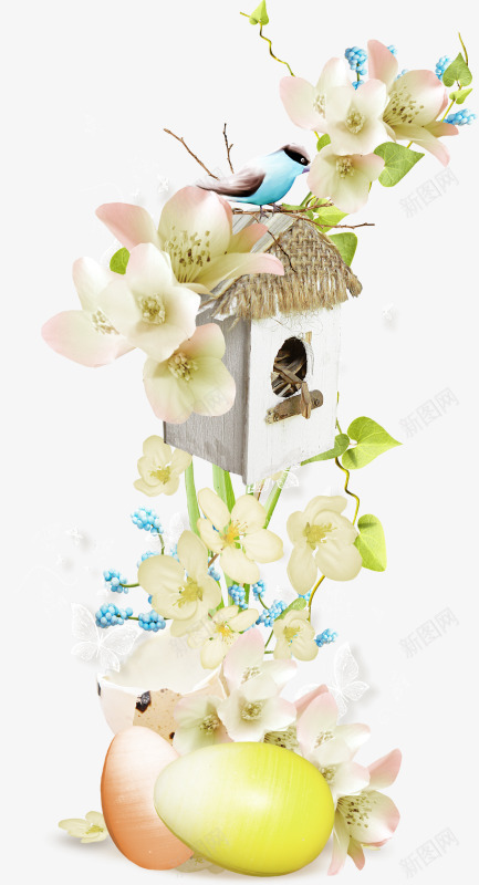 花边png免抠素材_88icon https://88icon.com 小木屋 彩蛋 田园 花卉 花边 边角装饰 鸡蛋
