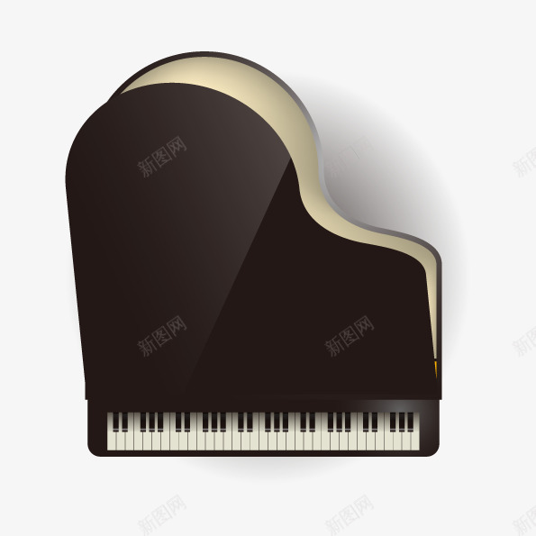 手绘钢琴俯视图矢量图ai免抠素材_88icon https://88icon.com png免费下载 png素材 乐器 免费png图库 手绘钢琴 矢量png 矢量钢琴 钢琴 音乐 矢量图
