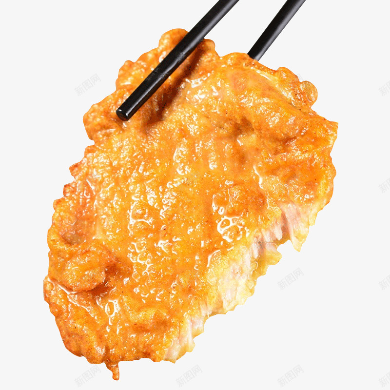 筷子夹住的大排png免抠素材_88icon https://88icon.com 大排 筷子 美食 肉