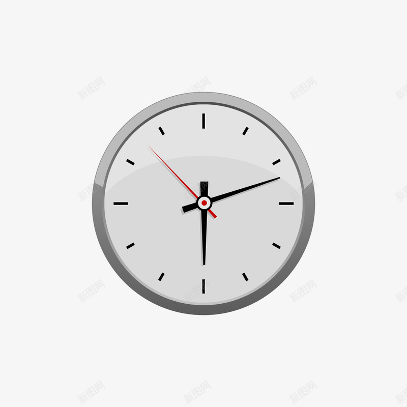 简约钟矢量图ai免抠素材_88icon https://88icon.com 家用 时间 装饰 钟表 矢量图