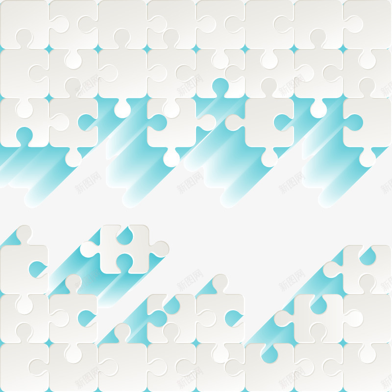 拼图蓝色渐变背景装饰干净矢量图ai免抠素材_88icon https://88icon.com 干净 拼图 渐变 背景装饰 蓝色 矢量图